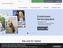 Tablet Screenshot of ich-will-hoeren.de